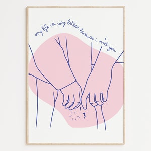 Heartstopper Inspired Print, Gay Art, Gay Couple, Gay Print Poster, Heartstopper Gifts, Heartstopper Merch, LGBTQ+ Poster | Nick & Charlie