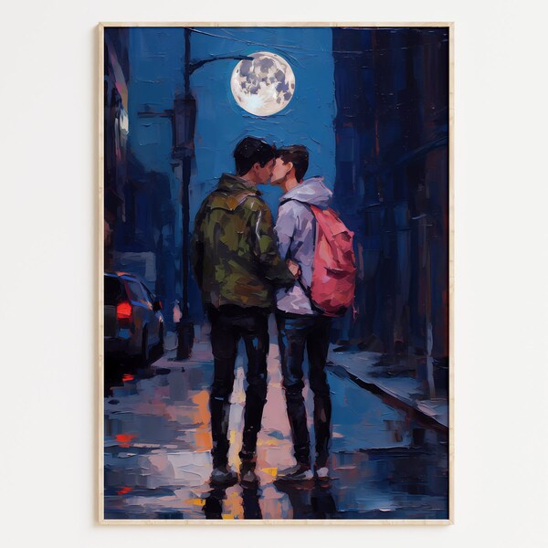 Gay Love Paintings Etsy