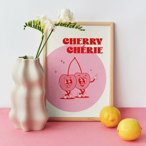 Cherry Chérie Retro Print