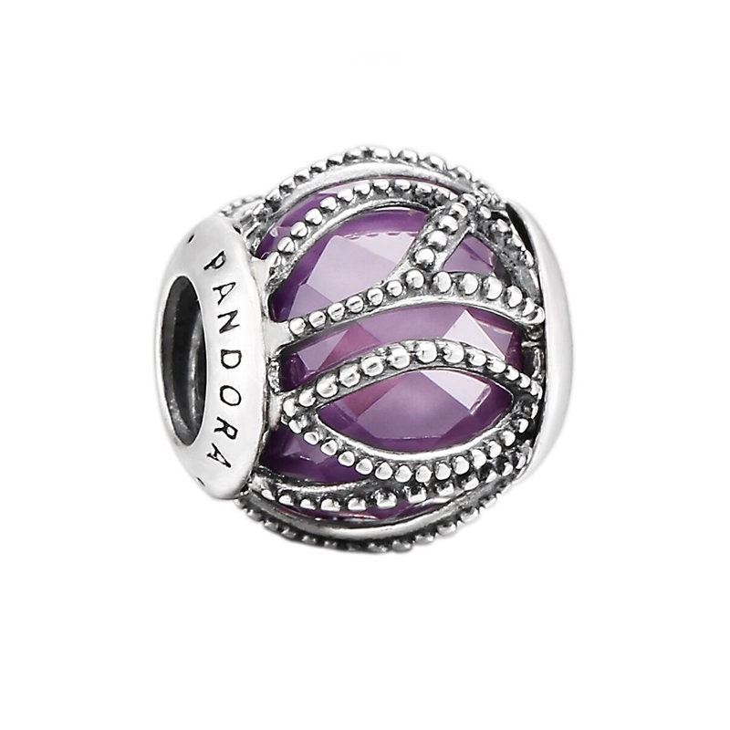 Pandora purple intertwining radiance charm sale