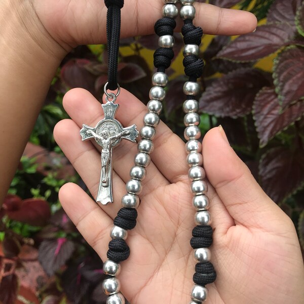 Paracord Rosary (Brass Beads)