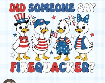 Did Someone Say Firequacker Png, Firequacker Goose Png, Patriotic Goose Png, Independence Day Png, Retro 4th of July Png, Star Png
