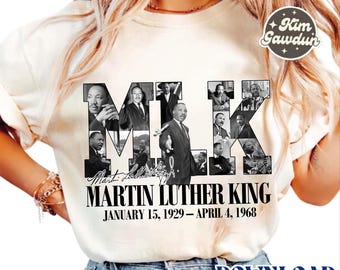 Mois de l'histoire des Noirs PNG, Martin Luther King Portrait PNG, Design par sublimation du leader des droits civiques