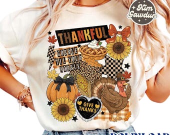 Collage de Acción de Gracias (Png), Diseño de agradecimiento, Otoño coqueto (Png), Diseño de Acción de Gracias, Especias de calabaza (Png), Otoño femenino (Png), Gobble Gobble (Png)