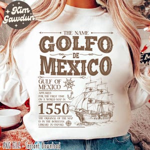 Golfe du Mexique est 1955 png, Golfo de México 1550 rétro vintage png, Golfe du Mexique Png, Png pour submalation, Mexico Beach Vibes Png
