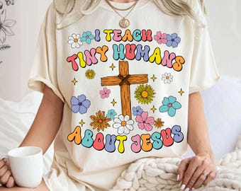 I Teach Tiny Humans About Jesus Png, Children’s Church, Children Ministry, Sunday School Teacher png, Bible Verse Png, Adult And Kids
