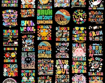 175++ Paquete de imágenes PNG de "Se acabó la escuela para el verano", "Último día de clases" (PNG), "Agradecimiento al maestro" (PNG), "Escuela" (PNG), "Vacaciones de verano para niños", "Maestro de verano preppy" (PNG)