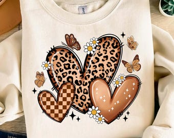 Valentines Day Png, Leopard Heart Png, Cheetah Heart Png Animal Print Heart png, Valentines Day Gift, Gift for Her, Womens Leopard Heart png