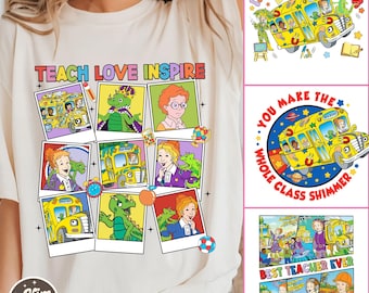 50+ Teacher The Magic School Bus Bundle Png , Happy First Day Of School Png, Welcome Back To School Png,Ready To Teach png, Digital Download
