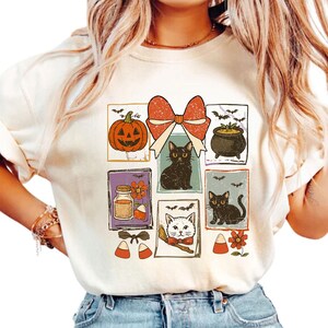 Retro Halloween Cat Ghost Png, Girly Halloween Png, Fall Png, Halloween Png, Spooky Season Png, Pumpkin Halloween, Spooky Mama png