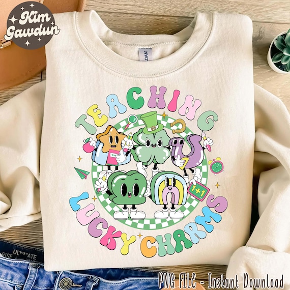 Teaching Lucky Charms png, Teacher St.Patrick's png, St.Patrick's Day png, Lucky png, Teacher png, Teacher Sublimation, Lucky Charms png