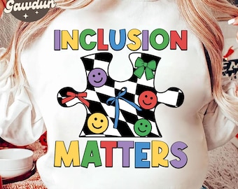 Inclusion Matters Neurodiversity Autism, Autism Awareness Png, It's Ok To Be Different png, Autism Teacher PNG, Special Education, SPED