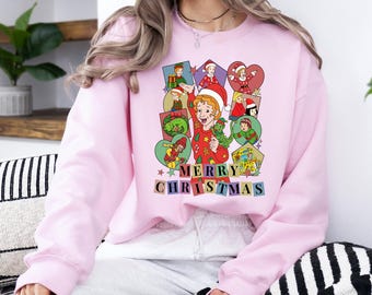 Merry Christmas The Magic School Bus Christmas Tree Png, Christmas Miss Frizzle Png, Teacher Christmas Png, Children Book Xmas Png