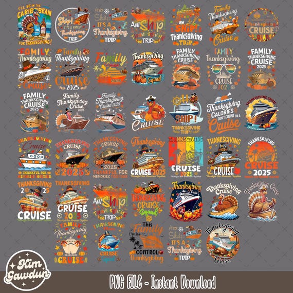 Thanksgiving Cruise Bundle 2025 Png, Family Thanksgiving Png Png, Making Memories Together Png, Cruise Thanksgiving Png, Instant Download