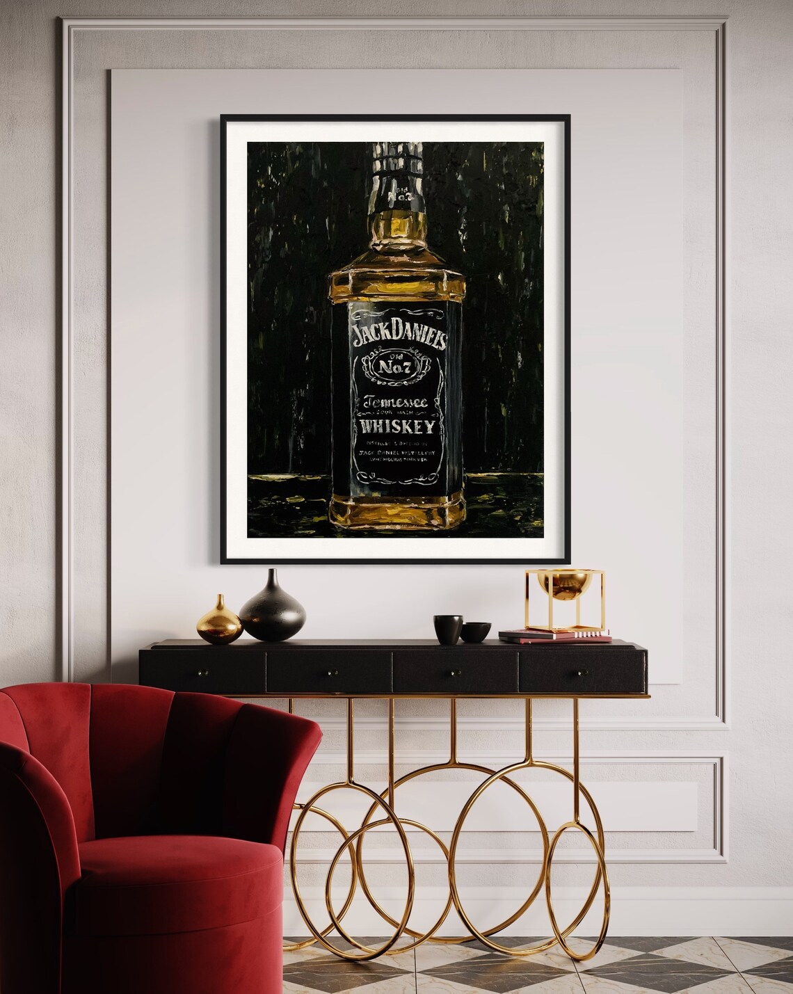 Jack Daniels Print Bourbon Whisky Wall Art Whisky Home Decor whisky ...