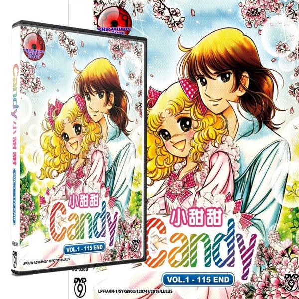 Candy Candy Volume 1 - 115 Fin Sous-titres Anglais Anime Japonais Manga DVD Anime DHL Livraison Gratuite