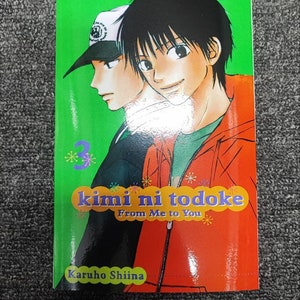 May include: Volume 3 of the manga series "Kimi ni Todoke: From Me to You" by Karuho Shiina. The cover features two characters, a boy and a girl, with a green background and a red and yellow title.