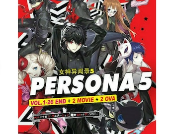 New Set Dvd Anime Persona 5 The Animation Vol.1 - 26 End + 2 Movie + 2 OVA English Audio Dubbed Box Set DHL Express Shipping