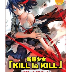 Dvd-anime Kill La Kill Complete tv-serie (1-25 einde) Engels nagesynchroniseerd, alle regio's gratis verzending