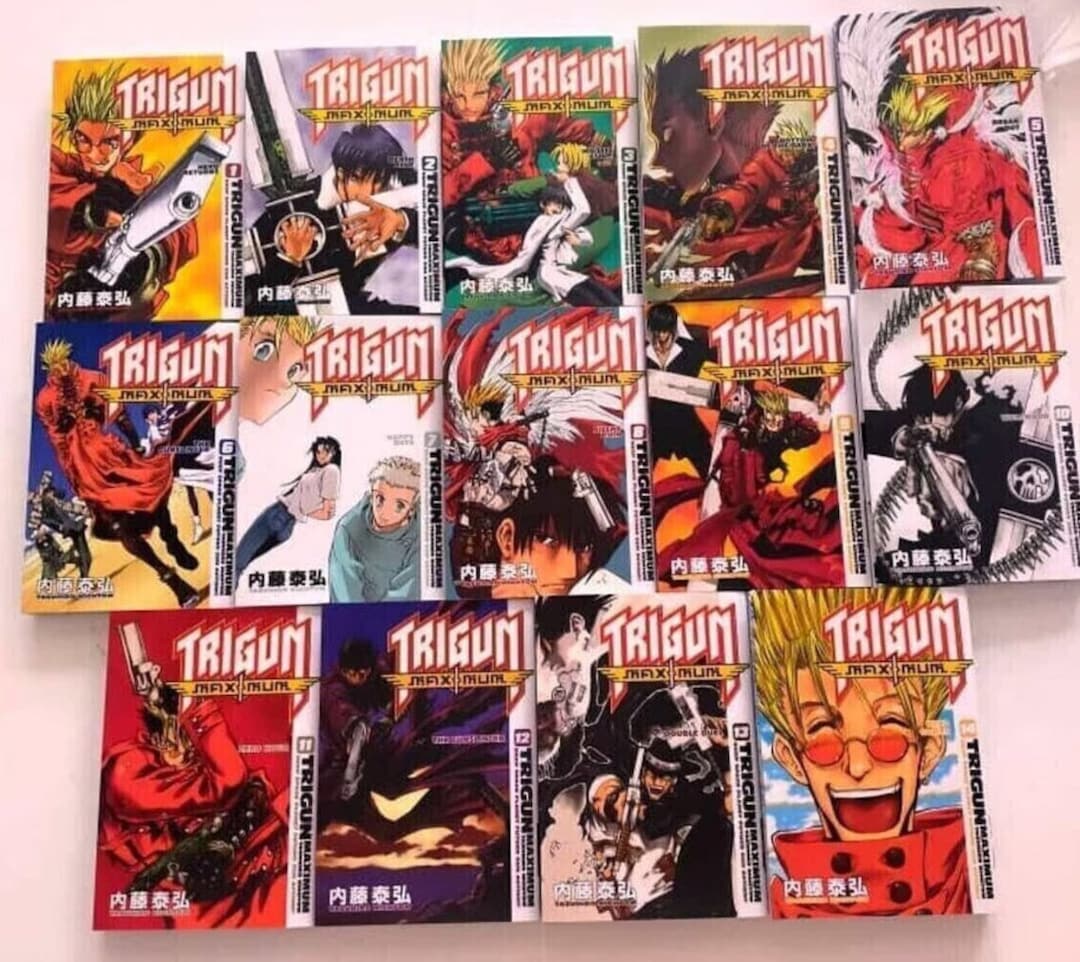 Trigun Maximum Manga Volume 1-14 Complete Set (END) by Ysuhiro