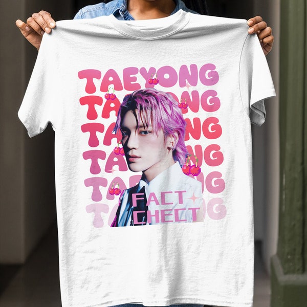 NCT Taeyong Graphic Tee, Taeyong Fact Check Album Shirt, NCT Taeyong y2k retro shirt, NCT 127 Fan's Gifts, Taeyong Nct Vintage Unisex TShirt