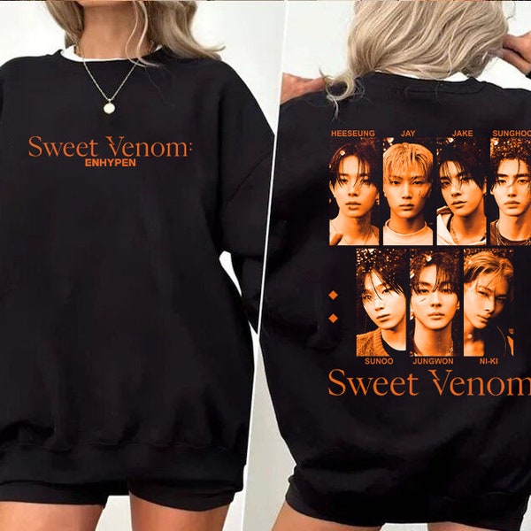 ENHYPEN Sweet Venom Shirt, Orange Blood Album Merch, Enhypen Fate World Tour 2023 Shirt, Enhypen Group Shirt, Enhypen Logo Sweatshirt,Engene