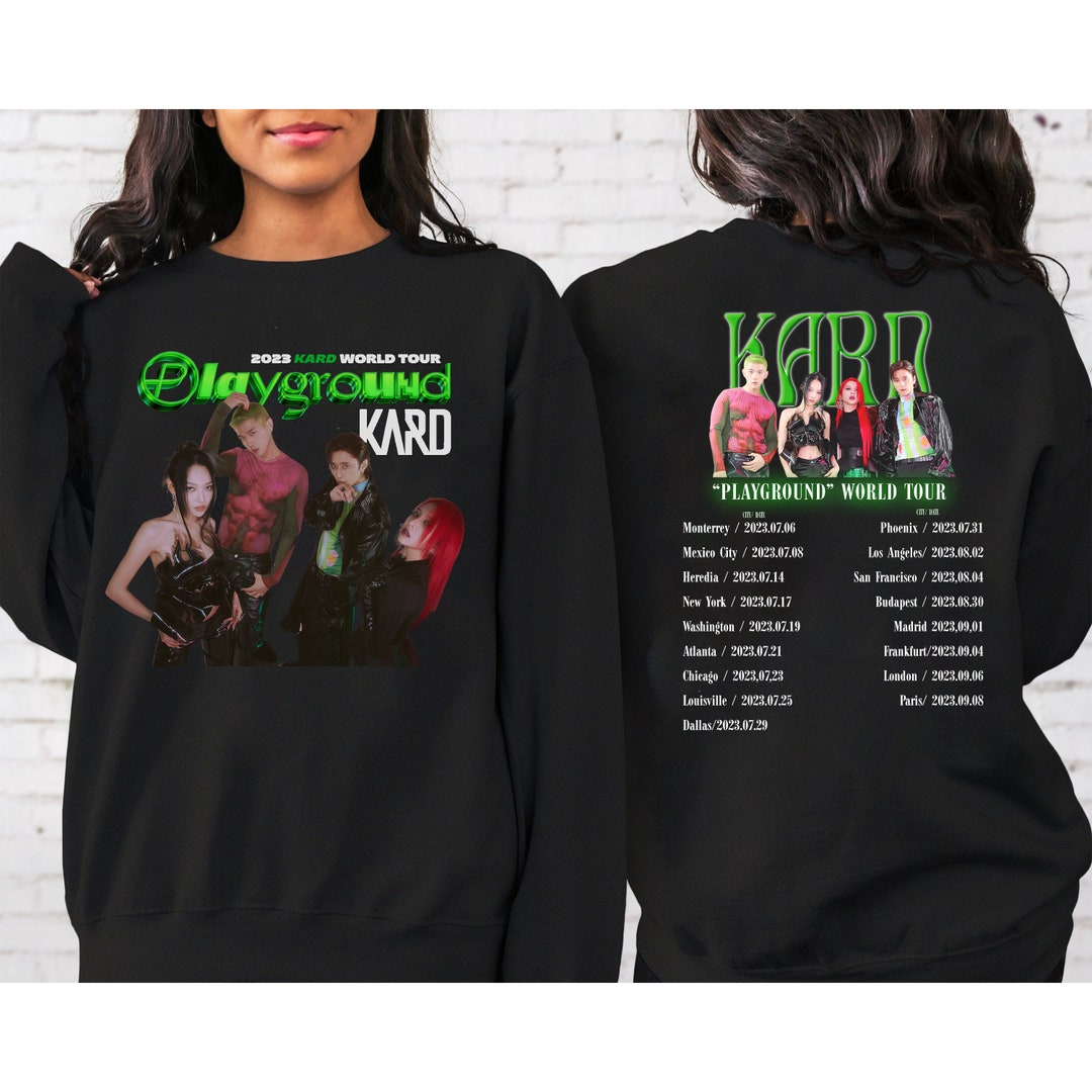 2023 KARD playground World Tour Sweatshirt, Kard Kpop Shirt, Kard ICKY Album Shirt, KARD World