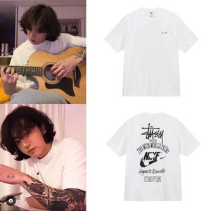 Jungkook Inspired Tshirt, JungKook Stussy The Wide World Tribe Tee, Jungkook Retro Graphic Tshirt, Gift for Army and K-Pop Fans, JK Merch