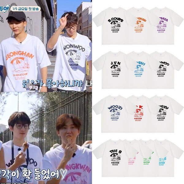 Siebzehn NanaTour Shirt, süßes siebzehn Mitglieder Shirt, NanaTour mit siebzehn Shirt, siebzehnter Himmel Shirt, Geschenke für Carat, SVT Kpop T