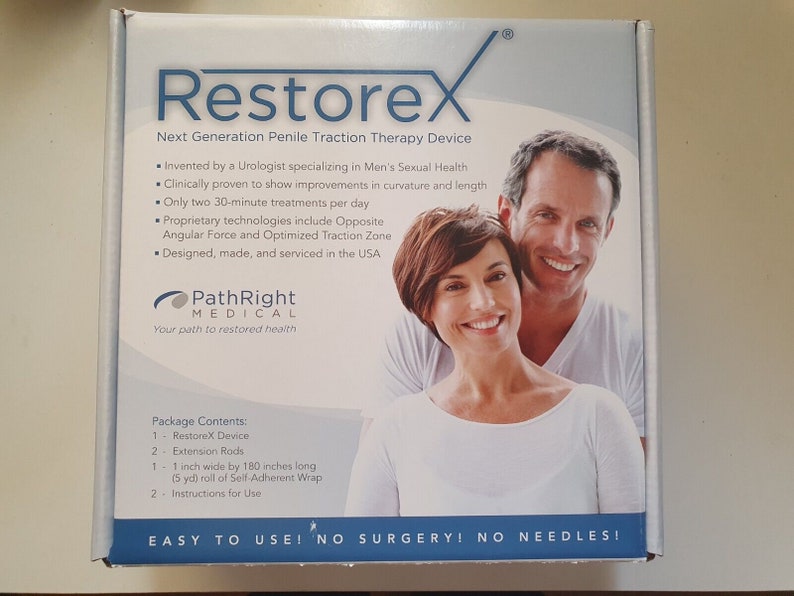 New Restorex Penile Curve Correction & Lenghtening Device / Medically Proven FREE Post MONEY