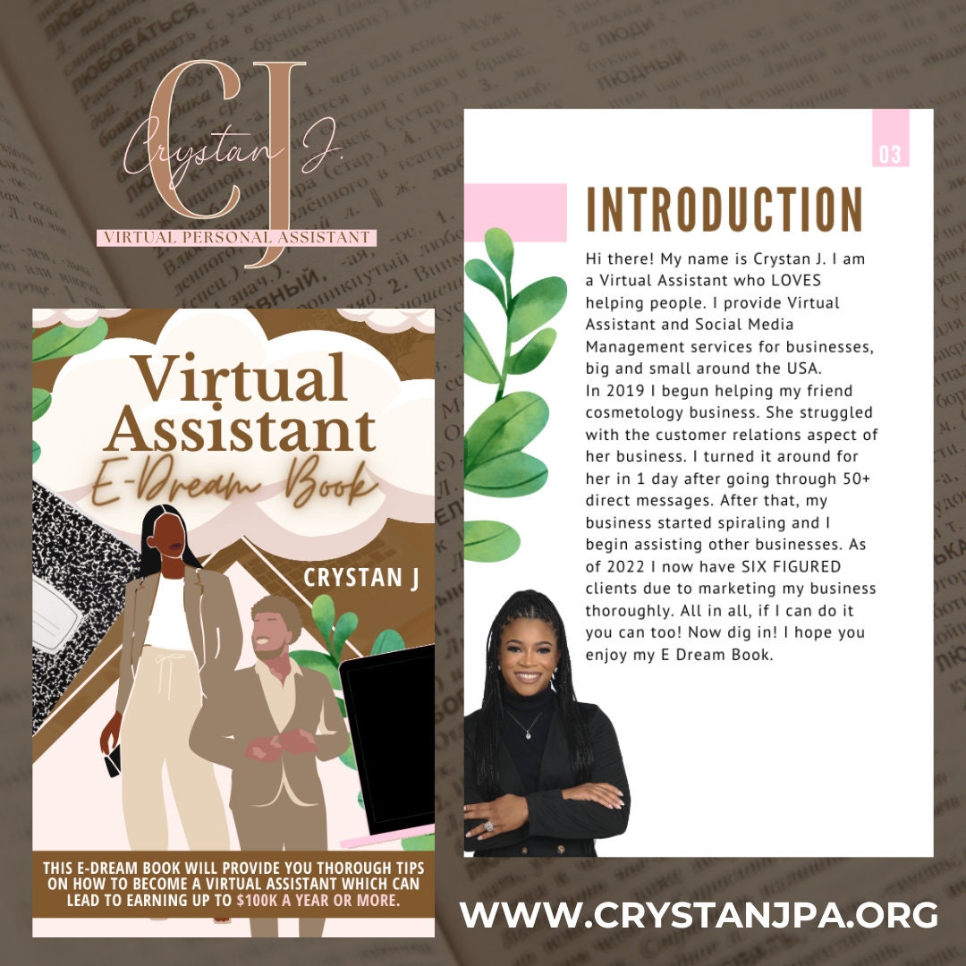 Aspiring Virtual Assistant E Book Virtual Assistant Hashtags Template