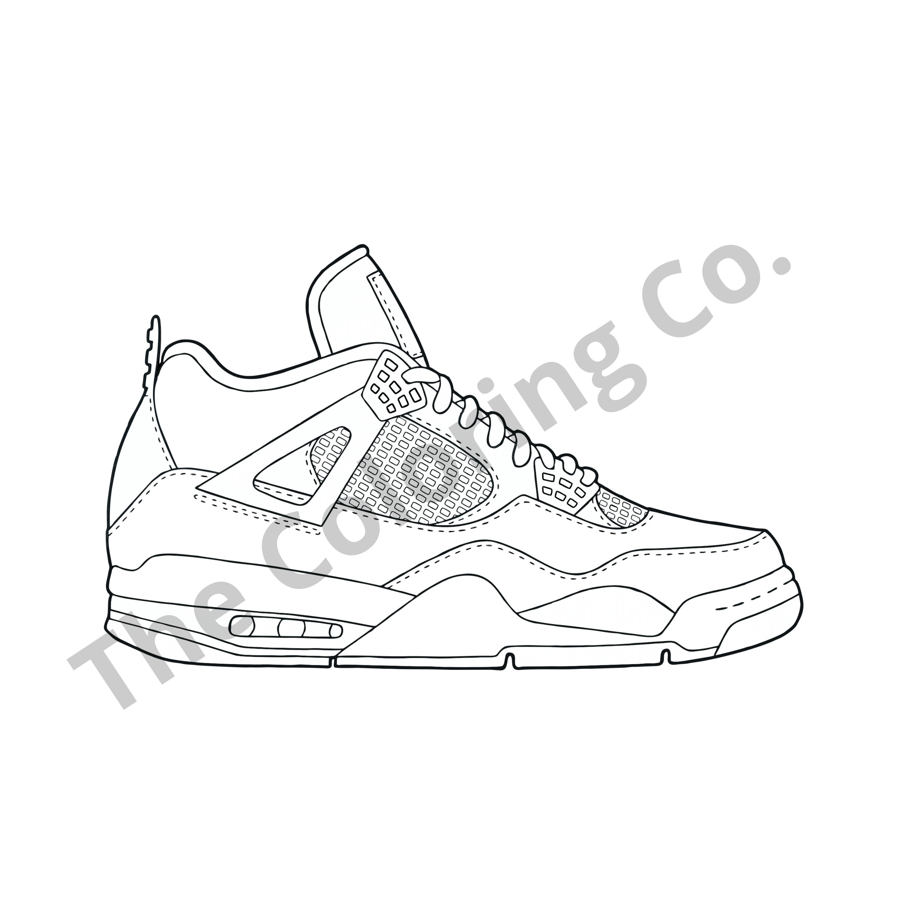 20 Most Popular SNEAKERS COLORING PAGES to Print and Color Instantly ...