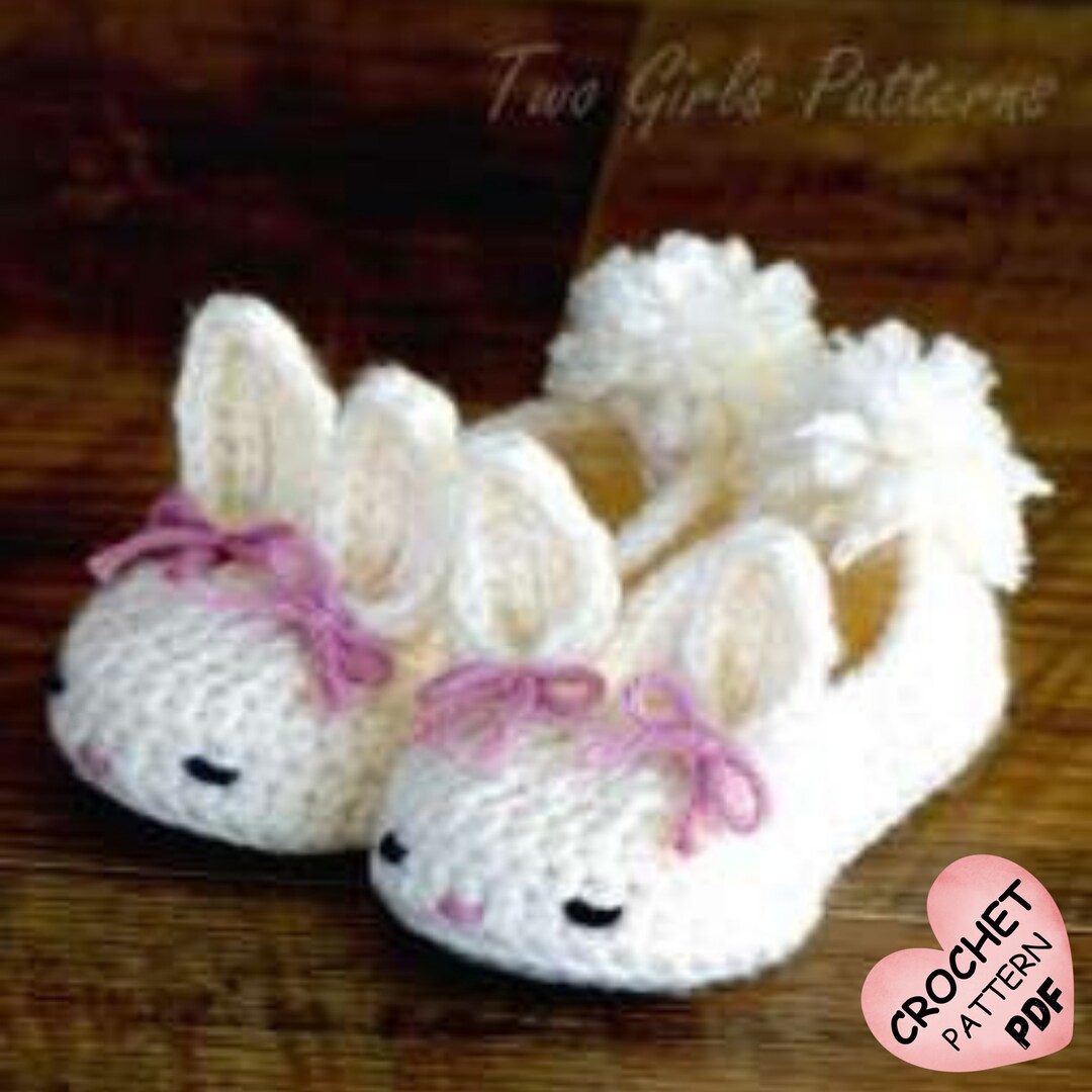 Bunny Shoes Easy Crochet Pattern for Beginners,baby Booties Infant