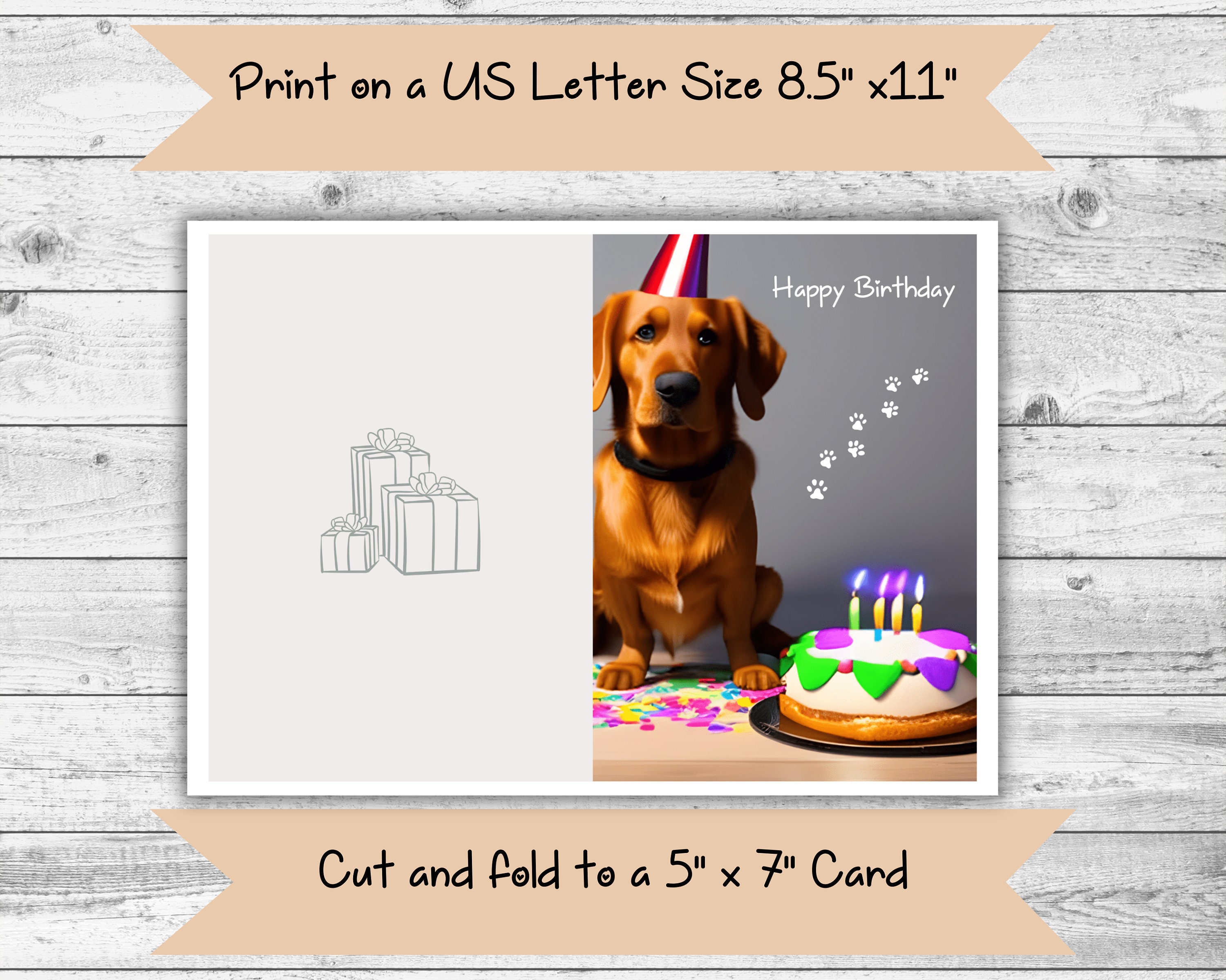 Humorous Birthday Cards Funny Dog Birthday Card - Your Age In Dog Years ...