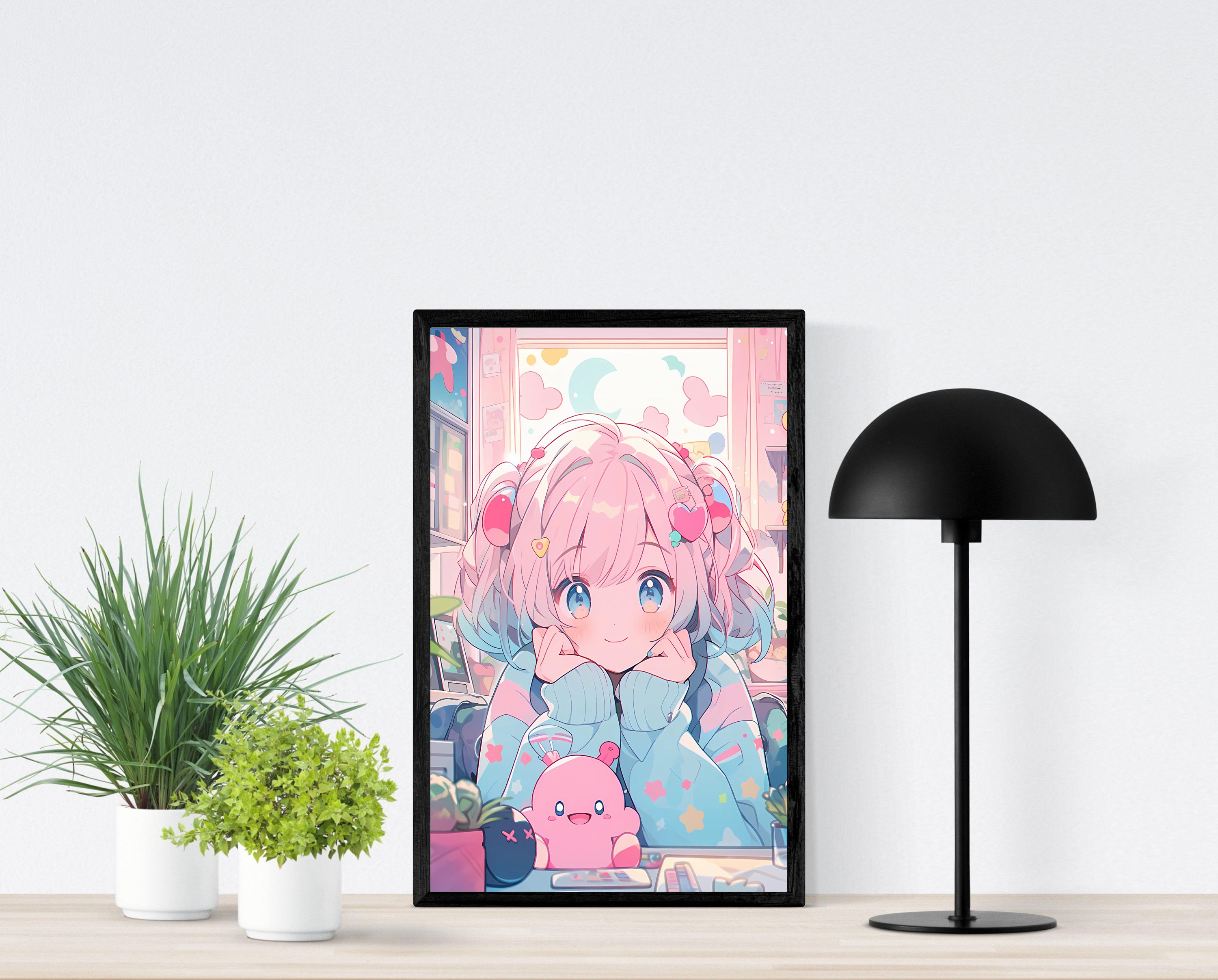 Pôsteres japoneses do anime your lie em abril, papel de parede artesanal  retrô, decoração de anime