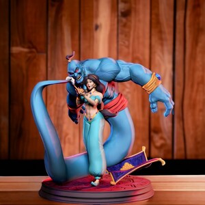 Jasmine and Genie - 3D Print STL File - Download STL