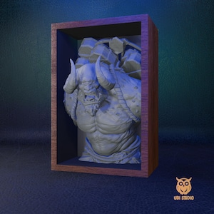 Cyclops - Mythology Fantastic Beast - Wall Decor STL | Book Nook | Bookshelf Decor | Book Holder - 3D Print STL File - Download STL
