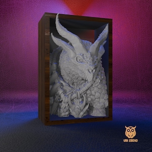 Bear Witch - Fantastic Beast - Wall Decor STL | Book Nook | Bookshelf Decor | Book Holder - 3D Print STL File - Download STL