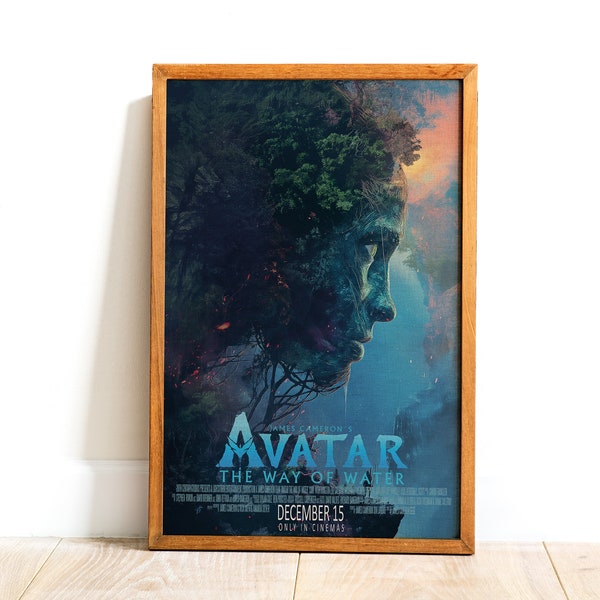 Avatar The Way of Water Poster - Editable Digital Product - Wall Decor - Cinema Posters - High Resolution png