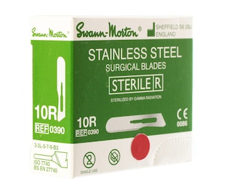 Swann Morton Stainless Steel Sterile Craft Attachments No.10R, 10, 11, 15, 22 and More (Choose Type)