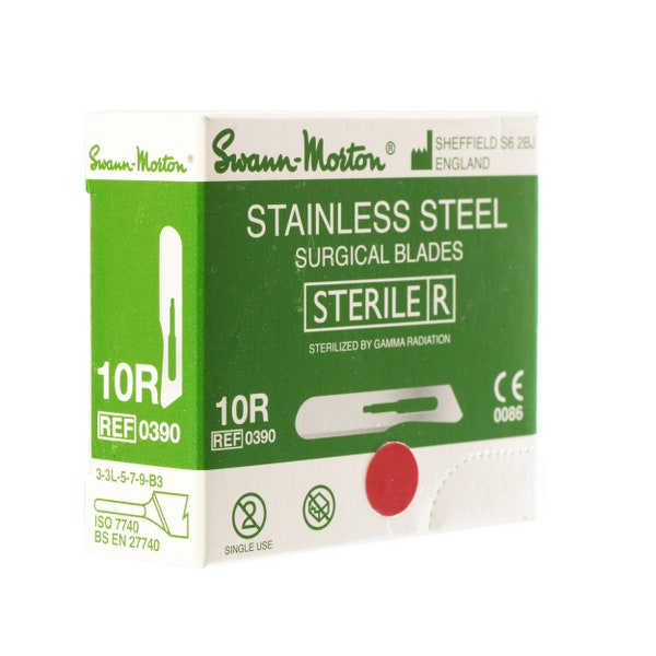 Swann Morton Stainless Steel Sterile Craft Attachments No.10R, 10, 11, 15, 22 and More (Choose Type)