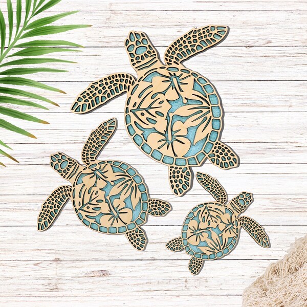 Sea Turtle Wall Art Etsy