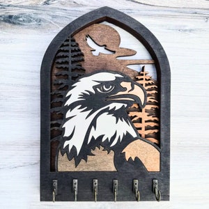 Eagle Key Holder Wall Plaque | Wall Key Hanger | Housewarming Gifts | Unique Home Accents