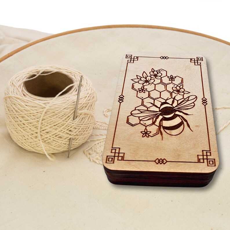 Bumblebee Needle Minder Storage Case Cross Stitch Needle Holder Bee Embroidery Needle