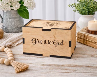 Personalized Sunflowers Prayer Box (God Box) - Small