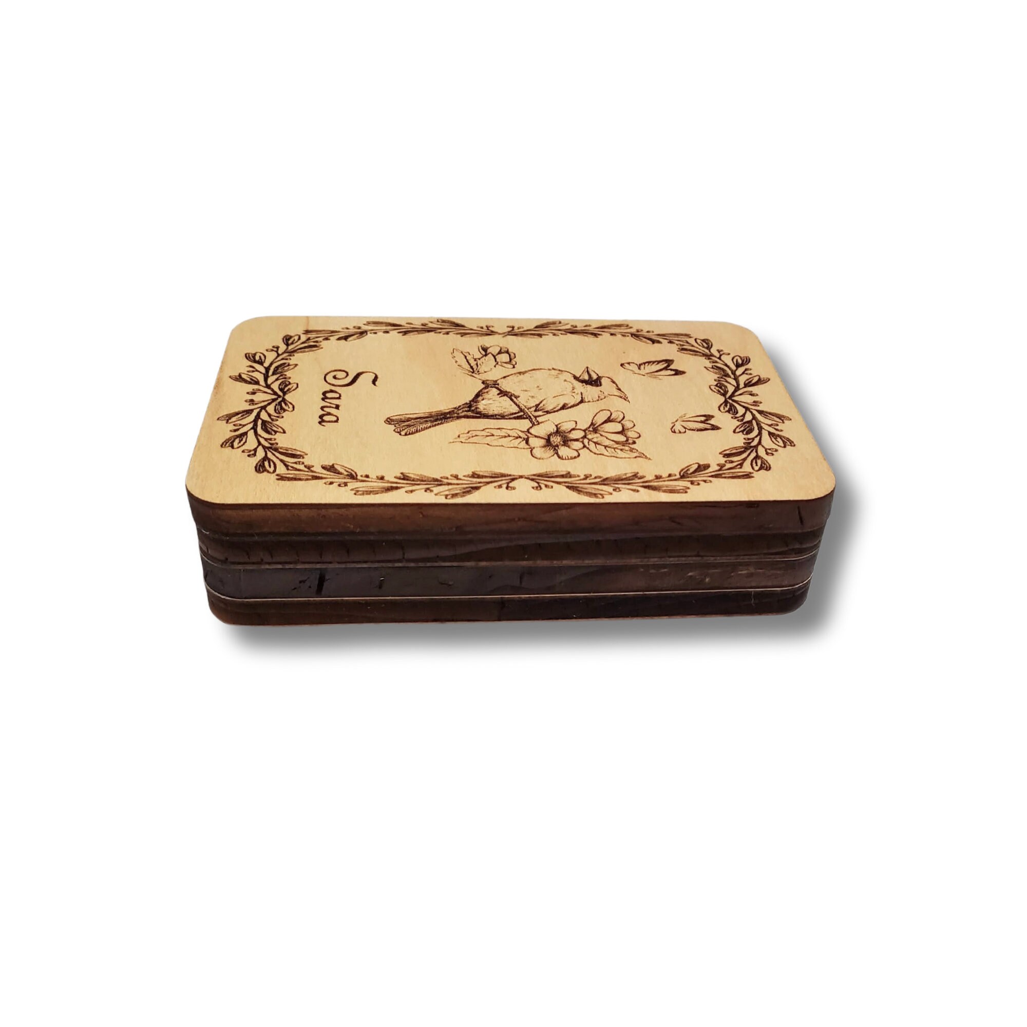 Cardinal Needle Minder Storage Case Cross Stitch Needle Holder Embroidery Needle Holder