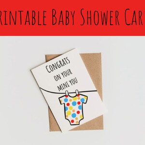 Baby-Dusche-Karte Neues Baby Lustige Karte Geschlecht Neutral Baby-Dusche-Geschenk für neue Mutter-Schwangerschafts-Karte Glückwünsche nette Karte Baby-Geschenk