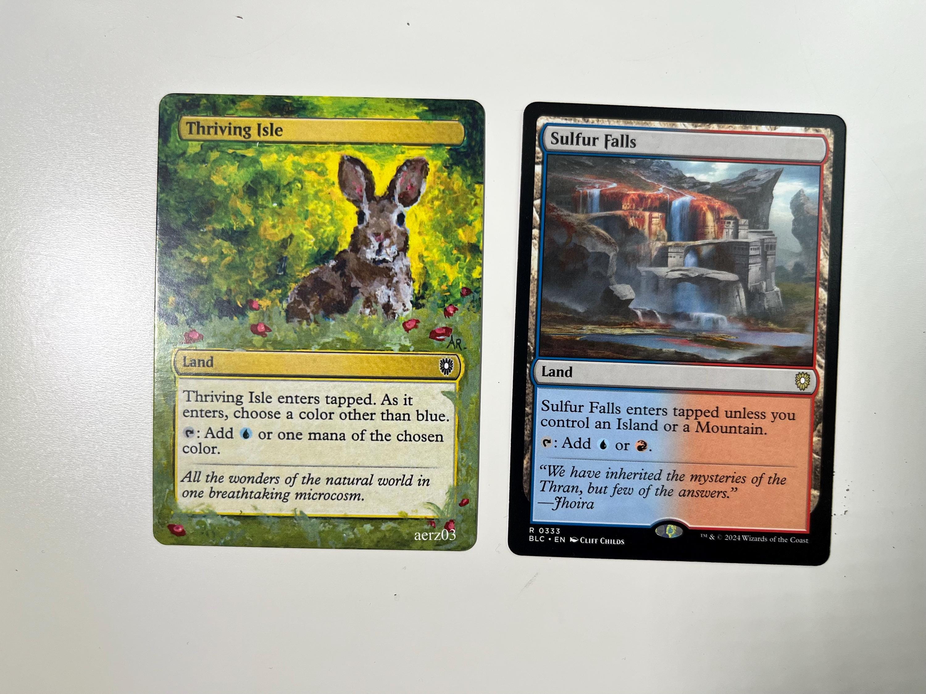 mtg bunny cards Magic The Gathering - When Fluffy Bunnies Attack Ravenous (This creature enters with X +1/+1 counters on it MTG Killer Rabbit of Caerbannog