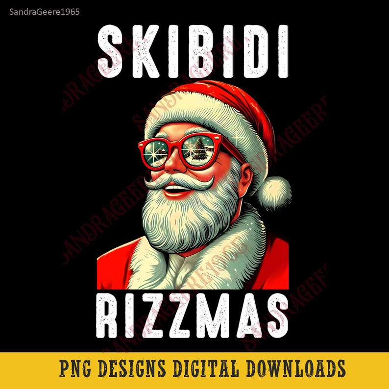 Skibidi Rizzmas PNG, Merry Rizzmas Png, Santa Bruh Christmas PNG, Rizz ...