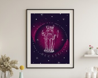Hecate Fine Art Print Greek Goddess of Witchcraft Magic - Etsy